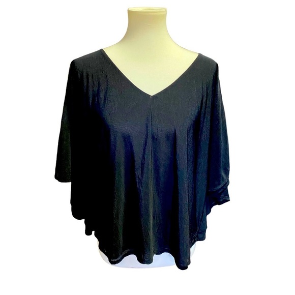 Jennifer Lopez Semi Sheer Black Blouse - Picture 1 of 5